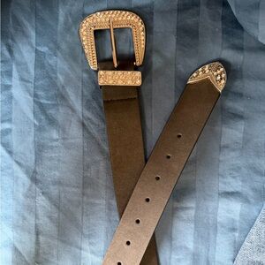 Buckle Women's Belt with Silver Accents